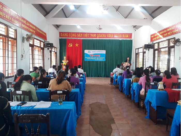 Hội nghị tổng kết công tác hội và phong trào phụ nữ năm 2021, triển khai phương hướng, nhiệm vụ năm 2022